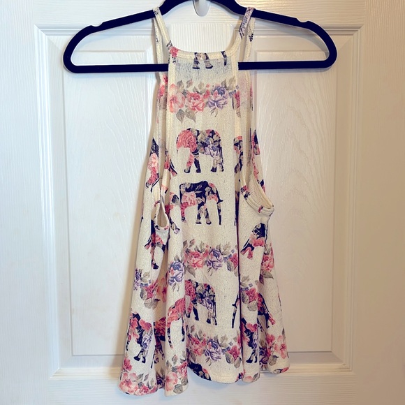 Gaze USA Elephant Print Tank Top - Picture 2 of 2